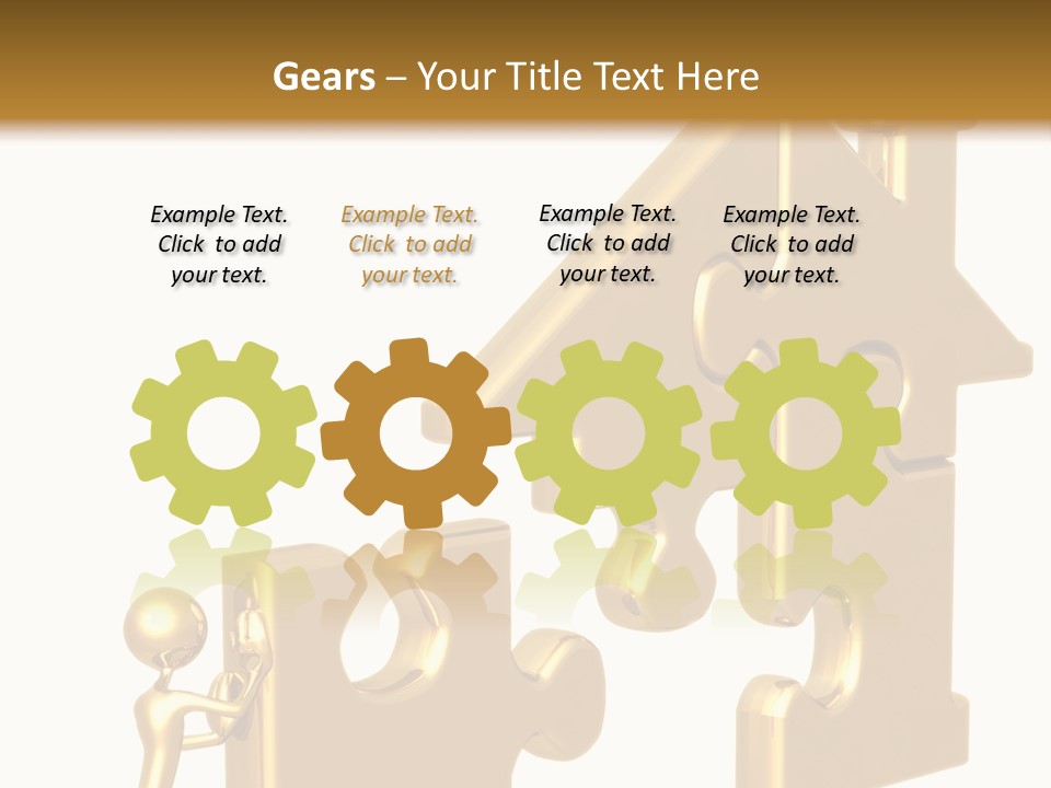 Financial Jigsaw Render PowerPoint Template