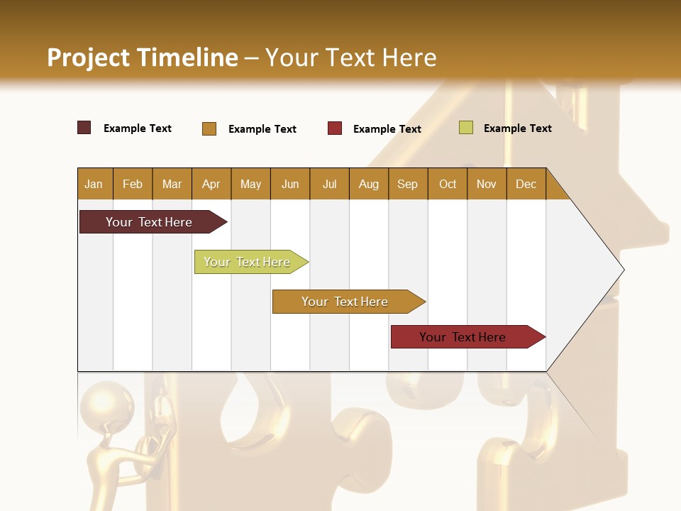 Financial Jigsaw Render PowerPoint Template