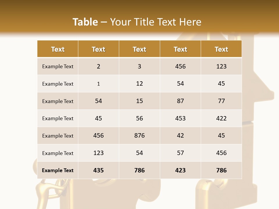 Financial Jigsaw Render PowerPoint Template