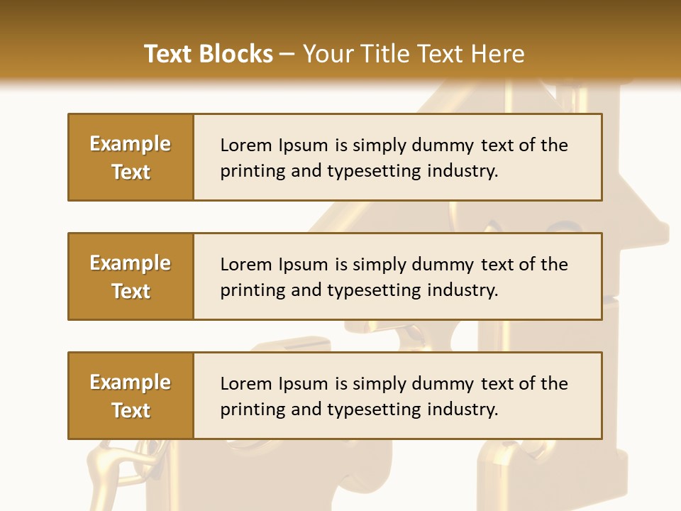 Financial Jigsaw Render PowerPoint Template