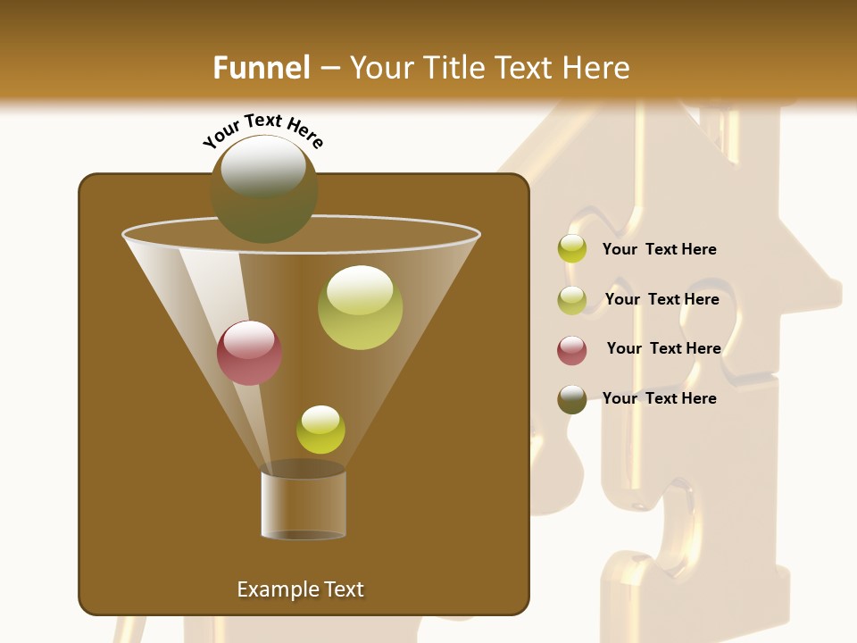 Financial Jigsaw Render PowerPoint Template