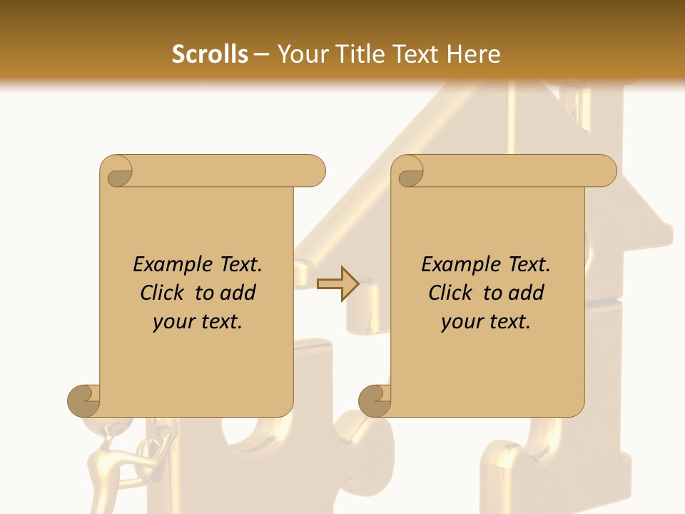Financial Jigsaw Render PowerPoint Template