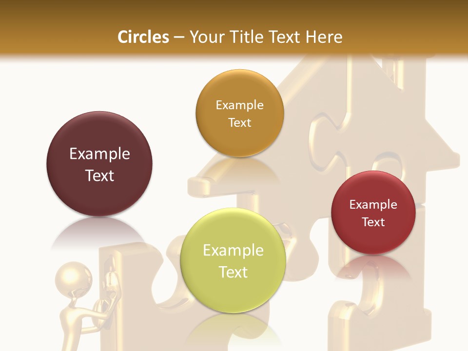 Financial Jigsaw Render PowerPoint Template