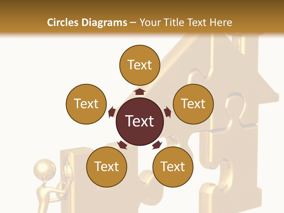 Financial Jigsaw Render PowerPoint Template