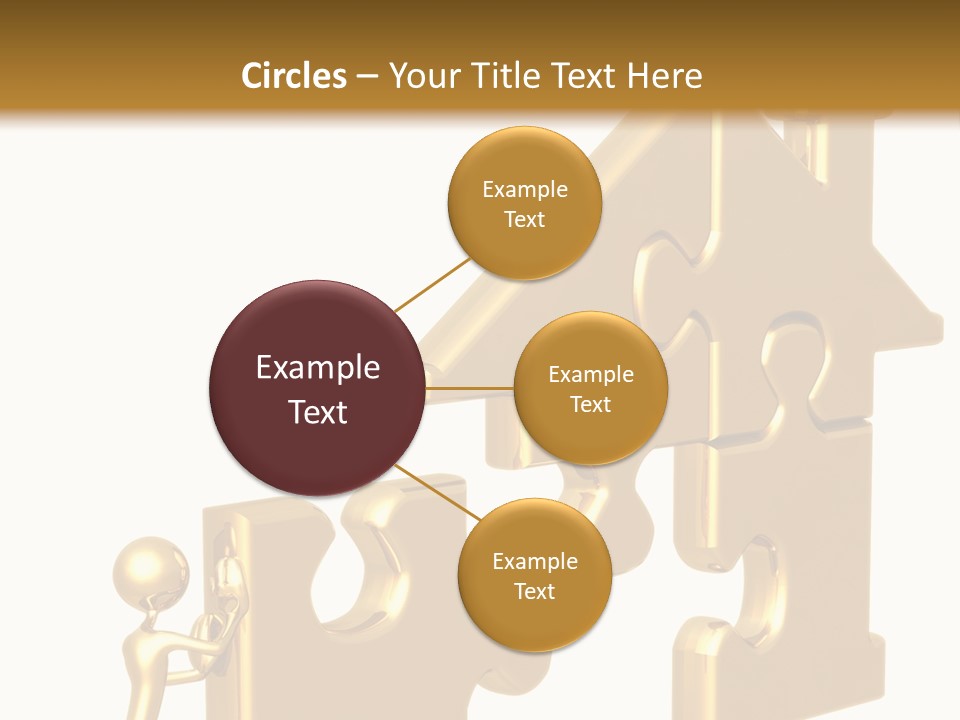 Financial Jigsaw Render PowerPoint Template