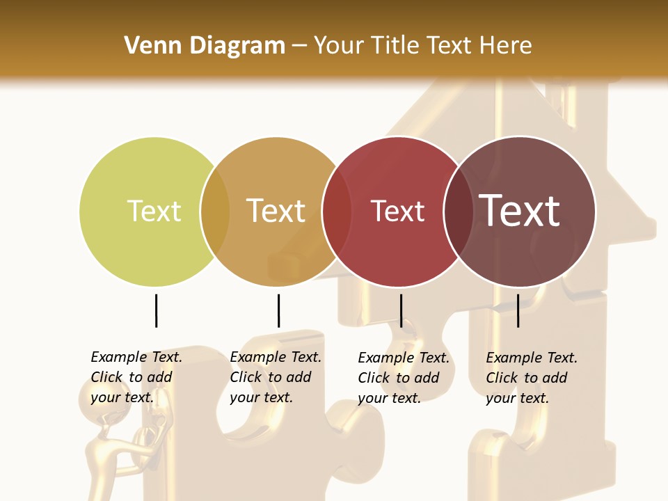 Financial Jigsaw Render PowerPoint Template