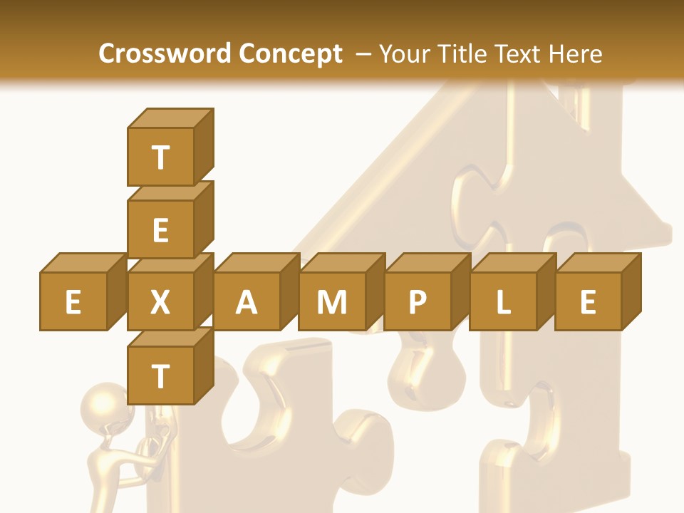 Financial Jigsaw Render PowerPoint Template