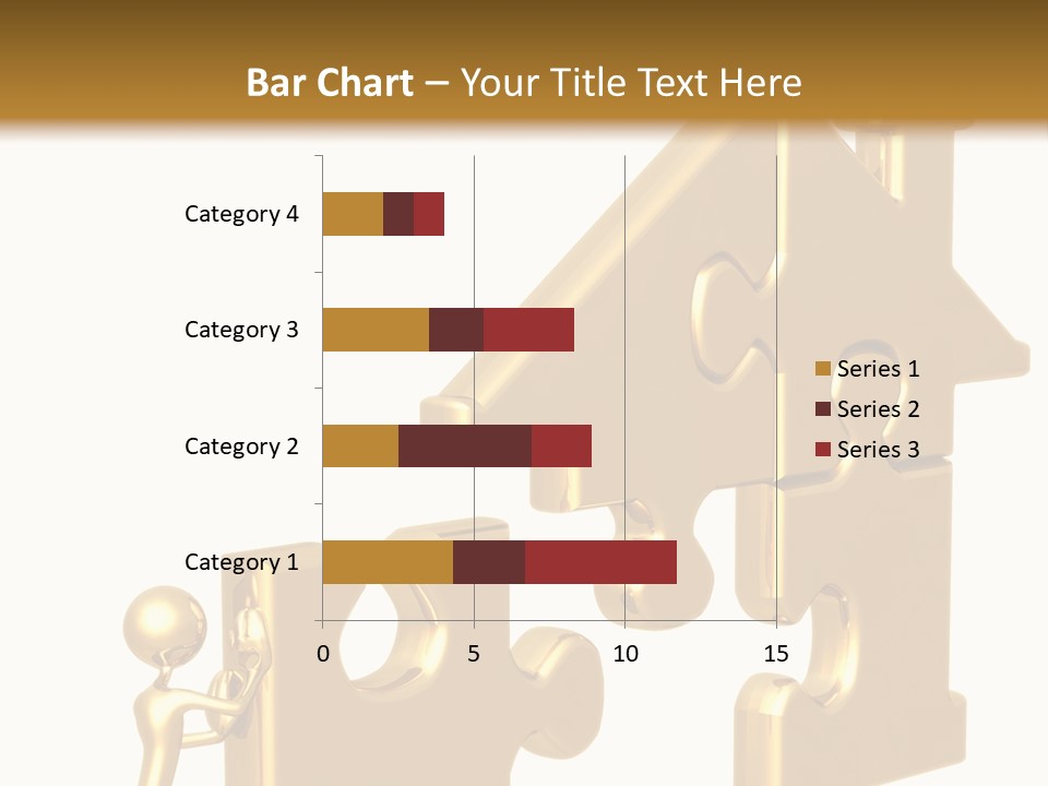 Financial Jigsaw Render PowerPoint Template