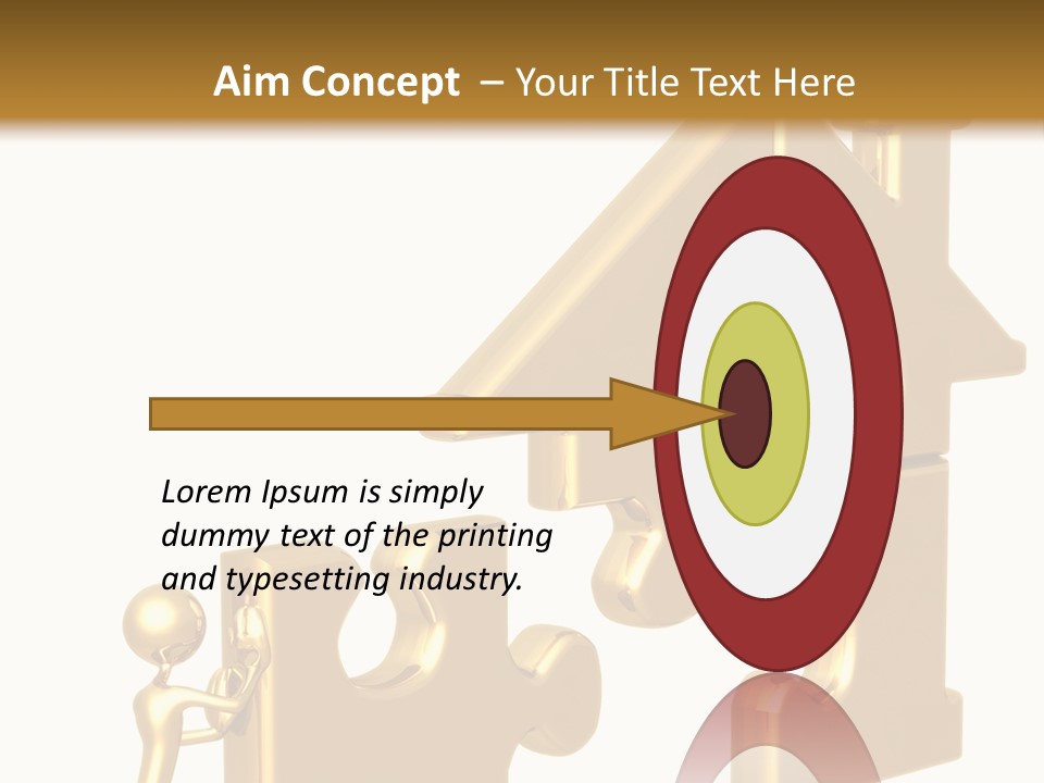 Financial Jigsaw Render PowerPoint Template