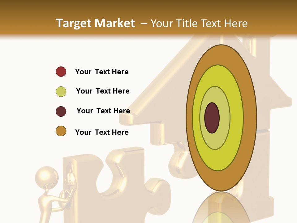 Financial Jigsaw Render PowerPoint Template