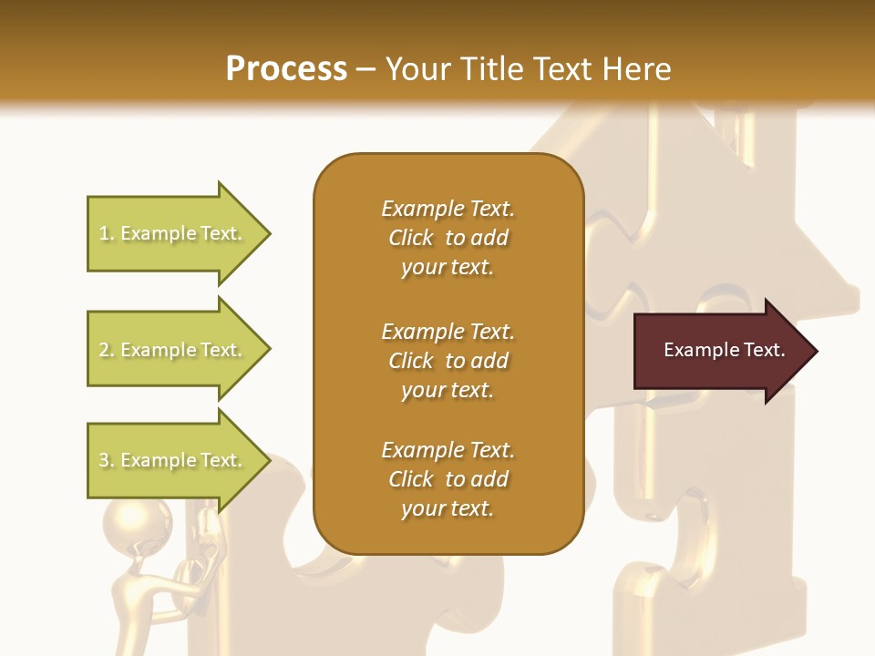 Financial Jigsaw Render PowerPoint Template