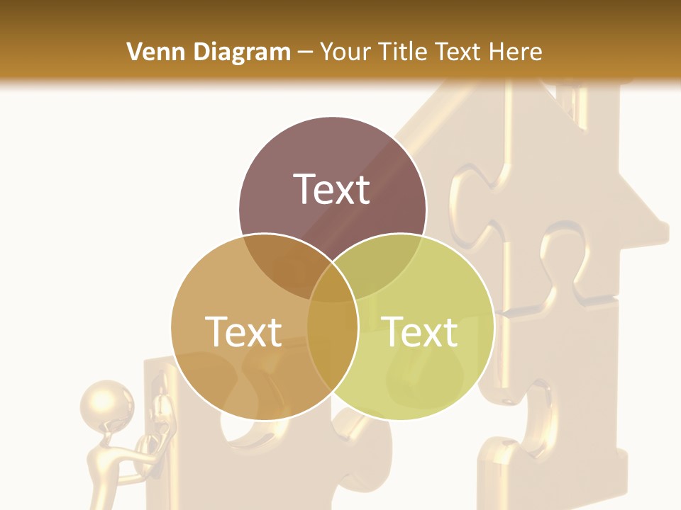 Financial Jigsaw Render PowerPoint Template