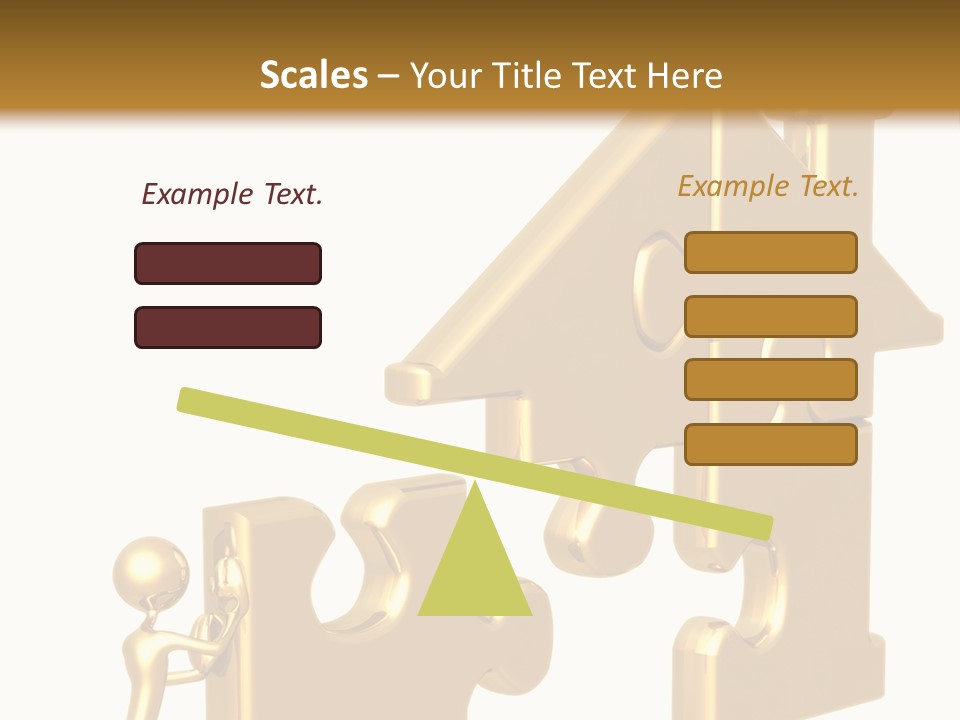 Financial Jigsaw Render PowerPoint Template