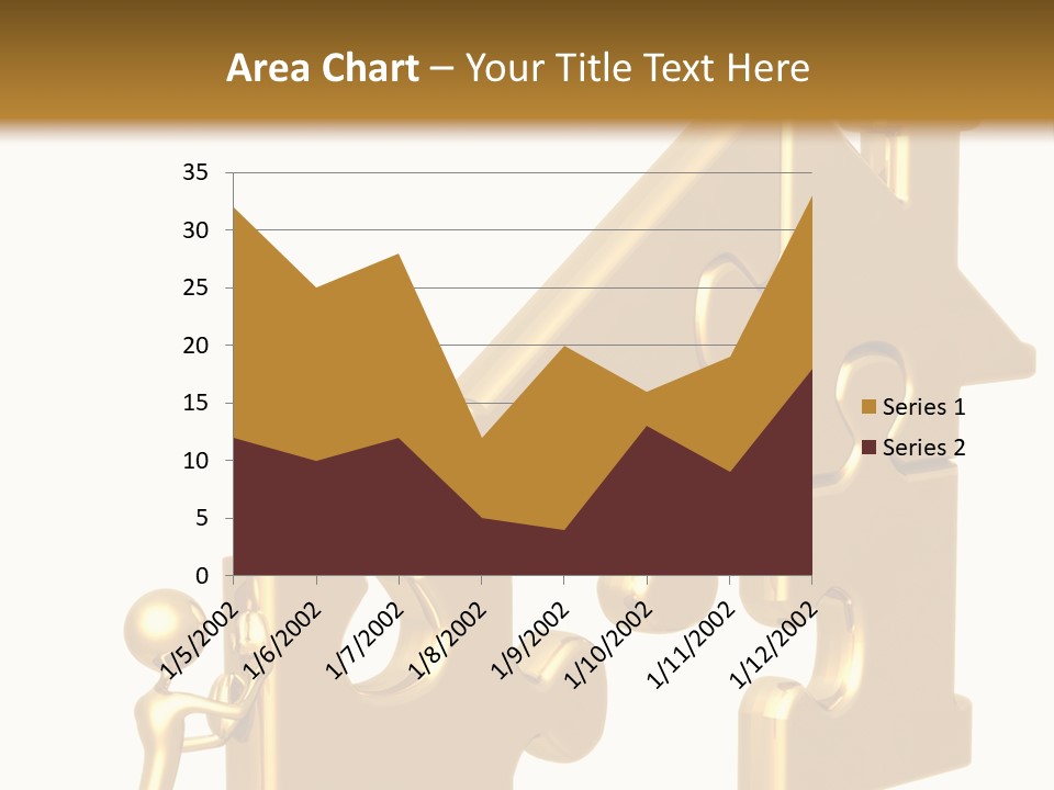 Financial Jigsaw Render PowerPoint Template