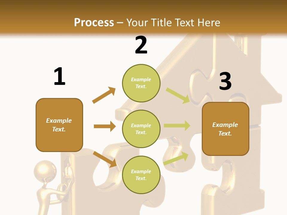 Financial Jigsaw Render PowerPoint Template