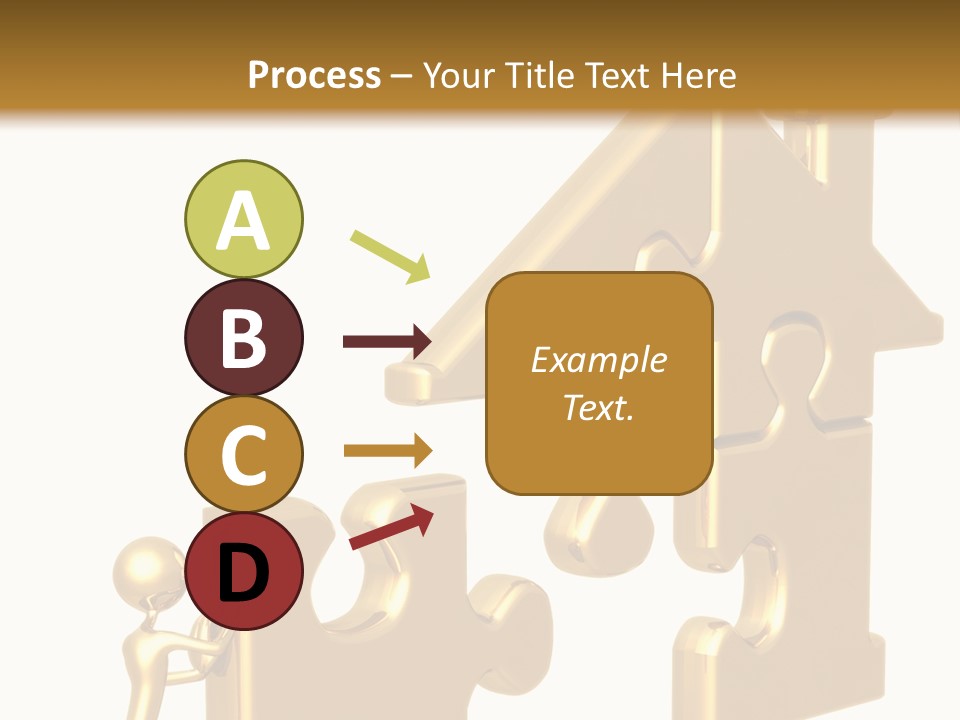 Financial Jigsaw Render PowerPoint Template