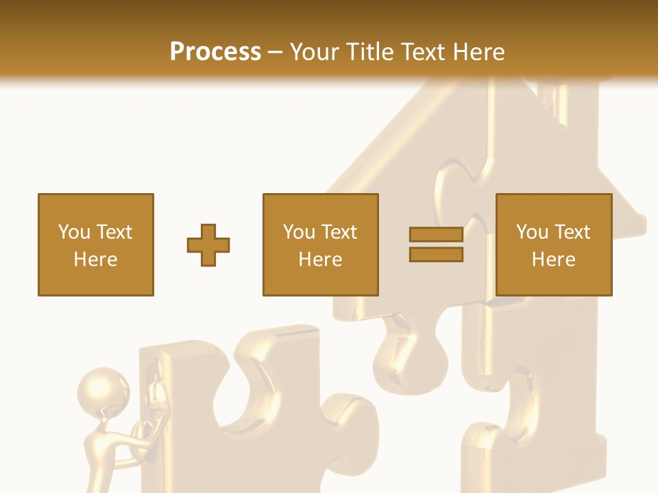 Financial Jigsaw Render PowerPoint Template
