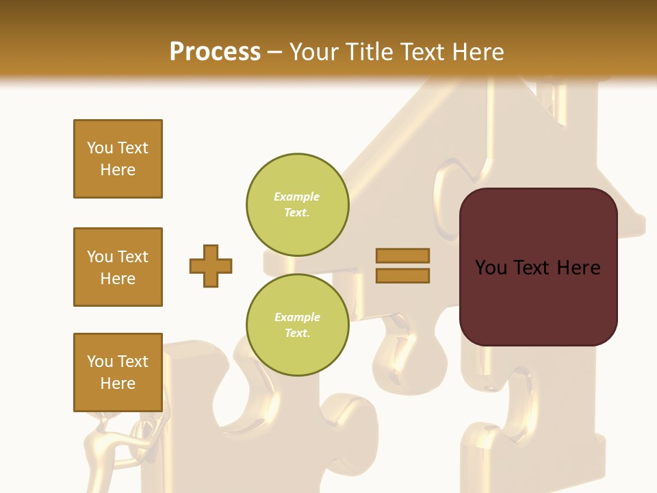 Financial Jigsaw Render PowerPoint Template