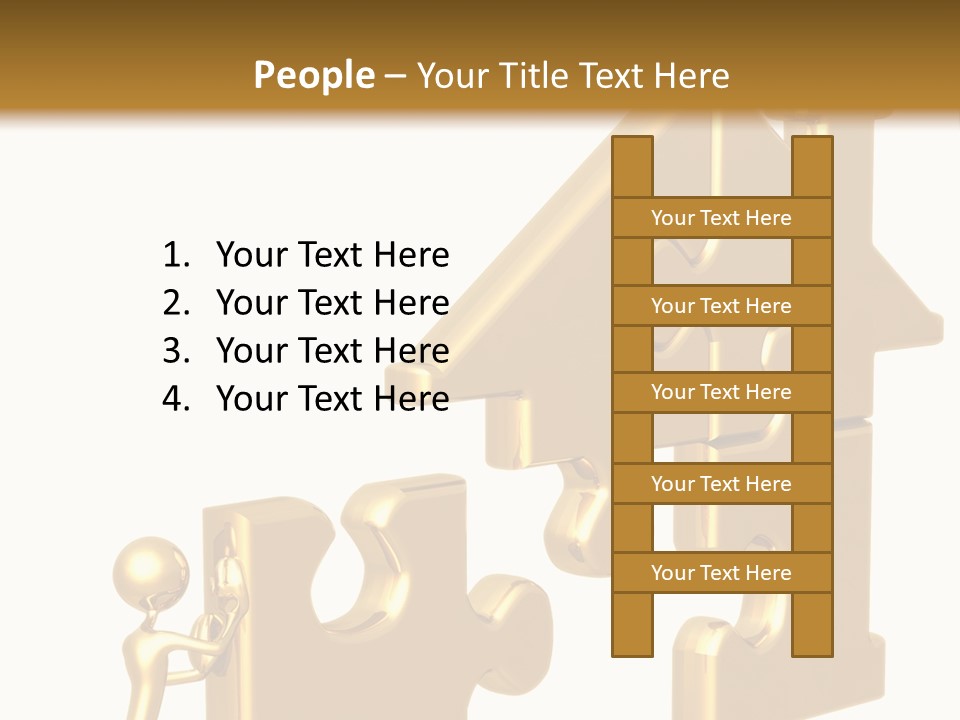 Financial Jigsaw Render PowerPoint Template