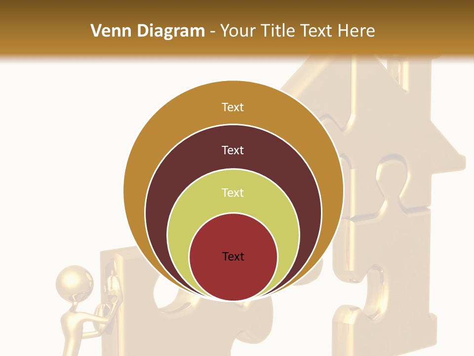 Financial Jigsaw Render PowerPoint Template