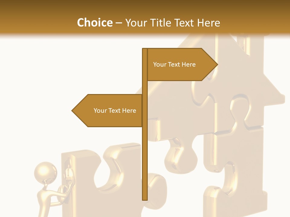Financial Jigsaw Render PowerPoint Template