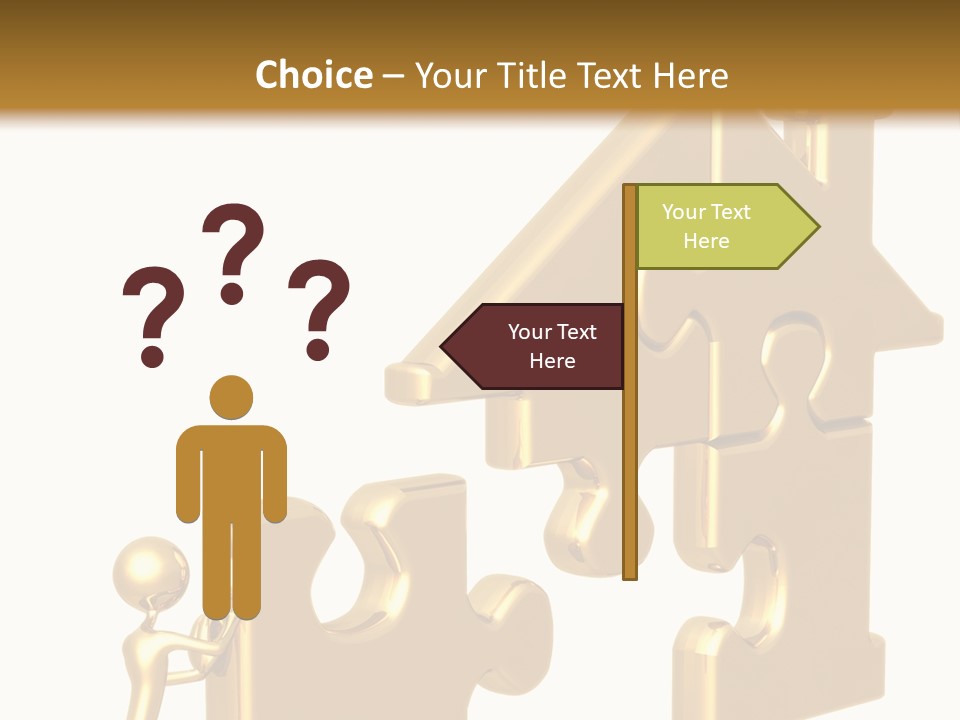 Financial Jigsaw Render PowerPoint Template