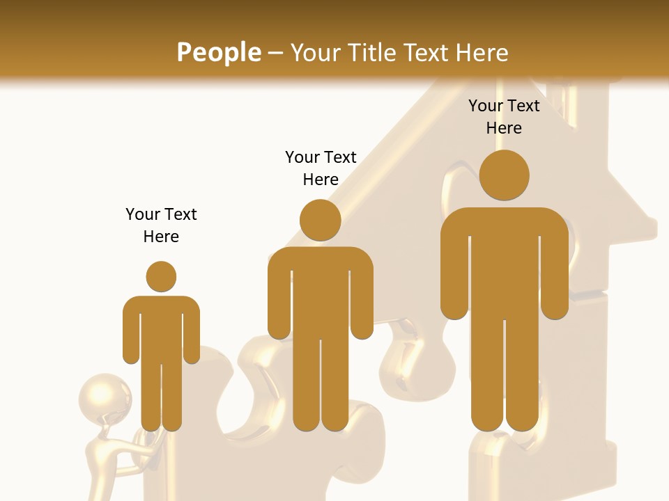 Financial Jigsaw Render PowerPoint Template