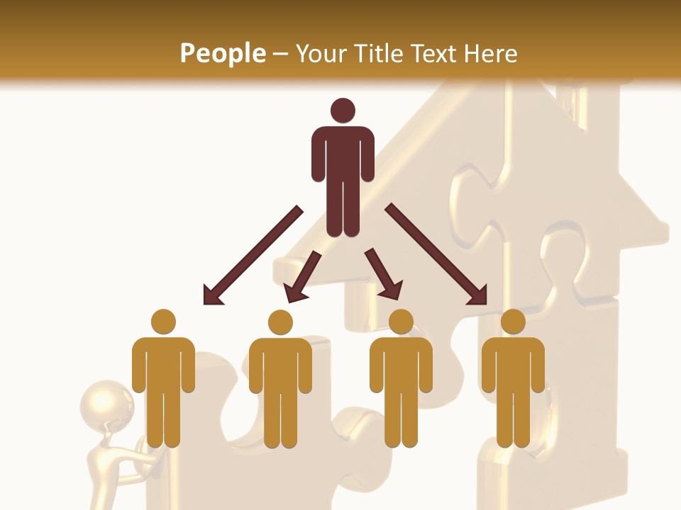 Financial Jigsaw Render PowerPoint Template