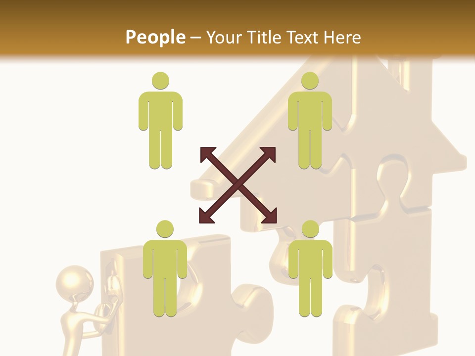 Financial Jigsaw Render PowerPoint Template