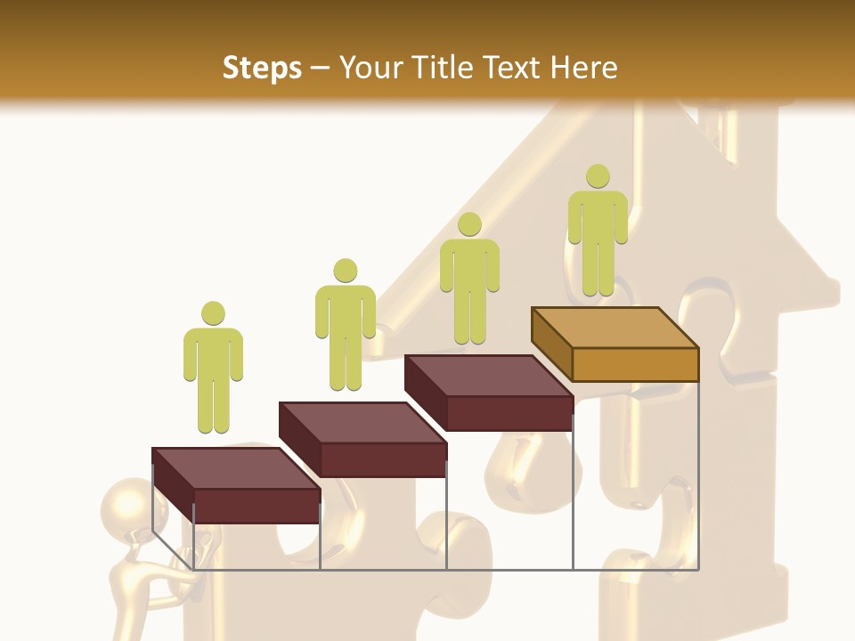 Financial Jigsaw Render PowerPoint Template