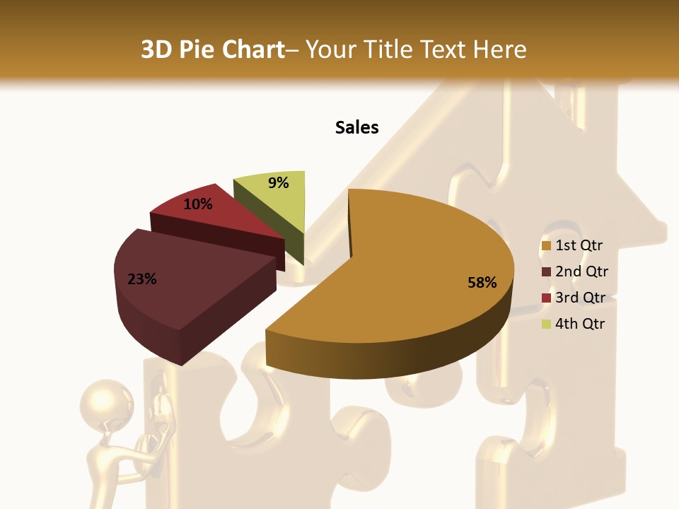 Financial Jigsaw Render PowerPoint Template