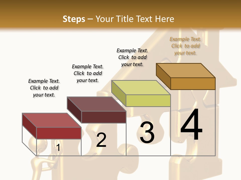 Financial Jigsaw Render PowerPoint Template