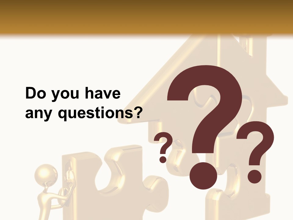 Financial Jigsaw Render PowerPoint Template