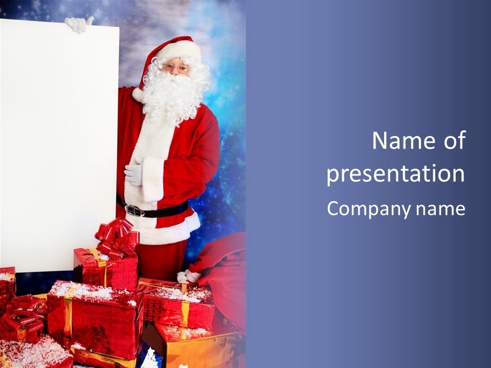 Shopping Packing Merry PowerPoint Template