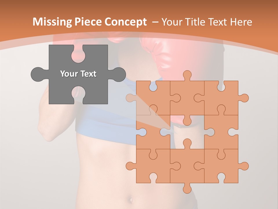 Pretty Exercising Gloves PowerPoint Template