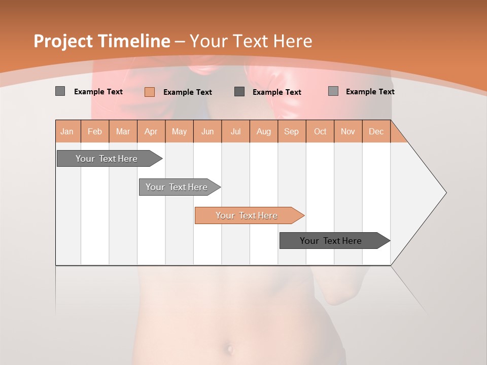Pretty Exercising Gloves PowerPoint Template