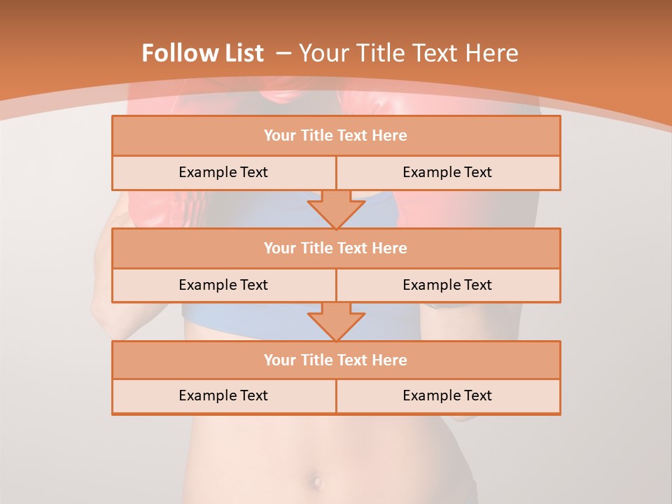 Pretty Exercising Gloves PowerPoint Template