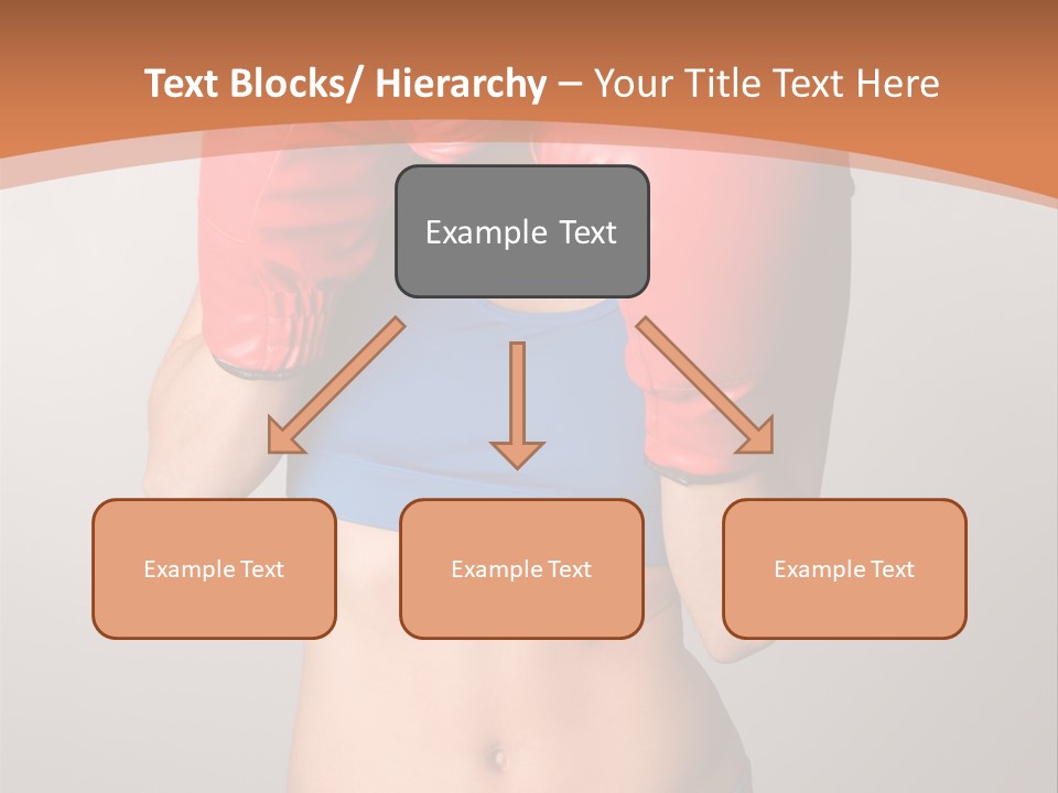 Pretty Exercising Gloves PowerPoint Template