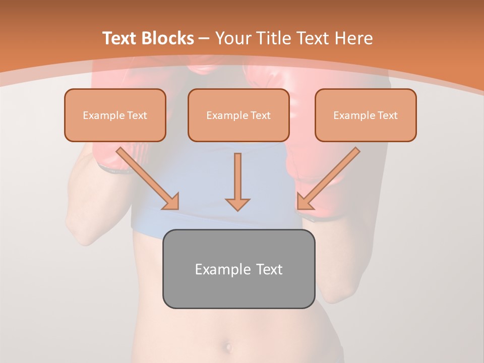 Pretty Exercising Gloves PowerPoint Template