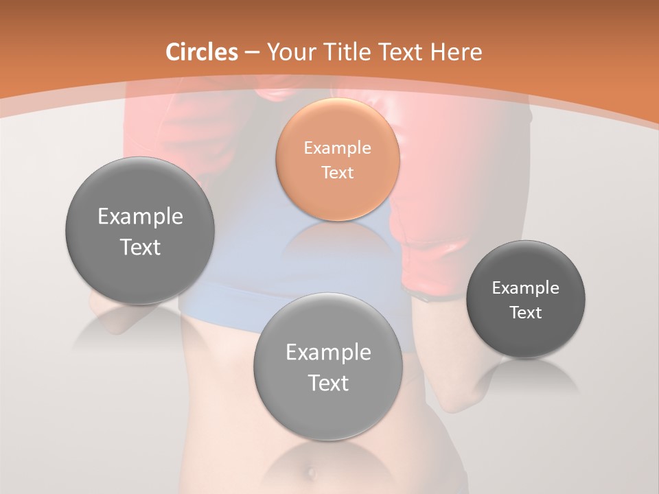 Pretty Exercising Gloves PowerPoint Template