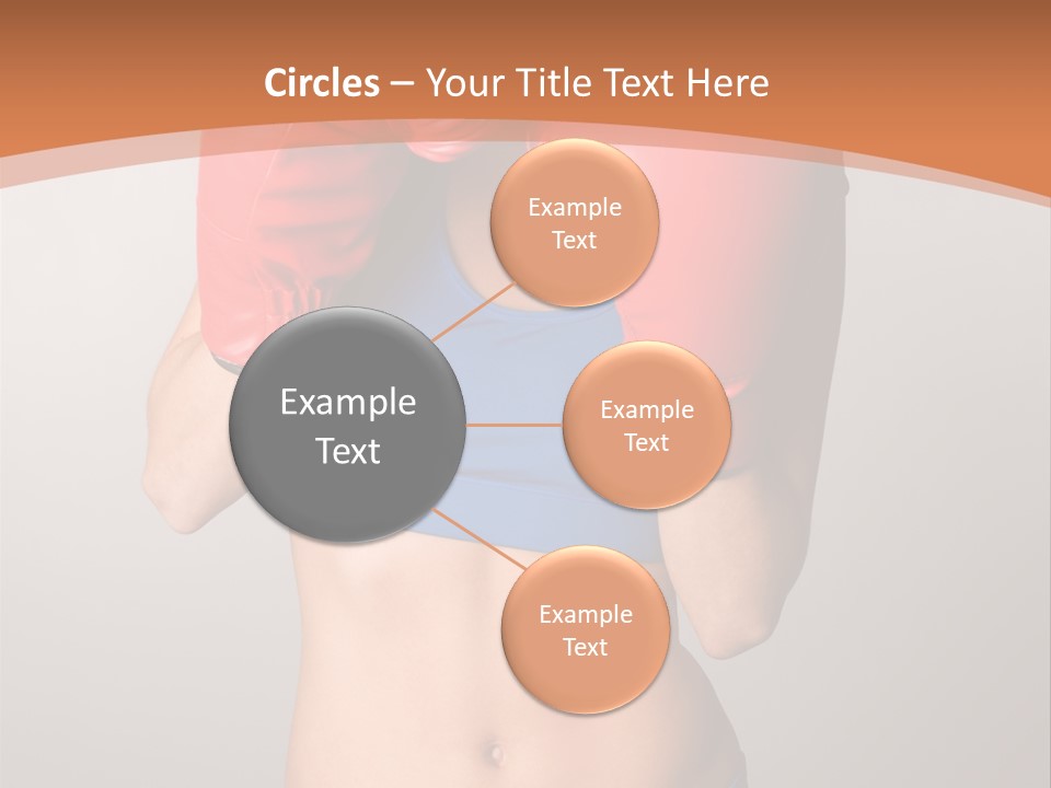 Pretty Exercising Gloves PowerPoint Template