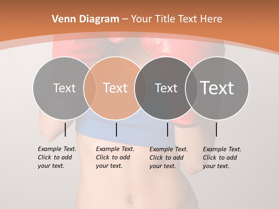 Pretty Exercising Gloves PowerPoint Template