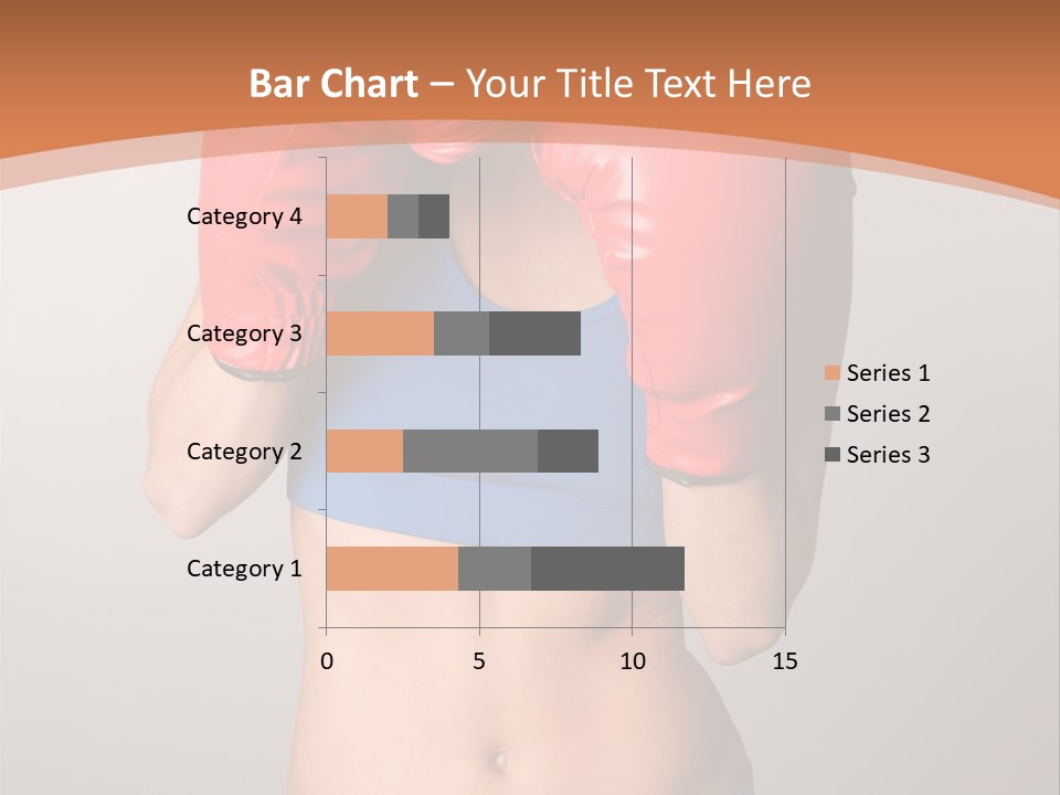 Pretty Exercising Gloves PowerPoint Template