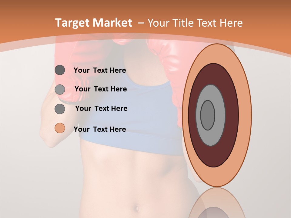 Pretty Exercising Gloves PowerPoint Template