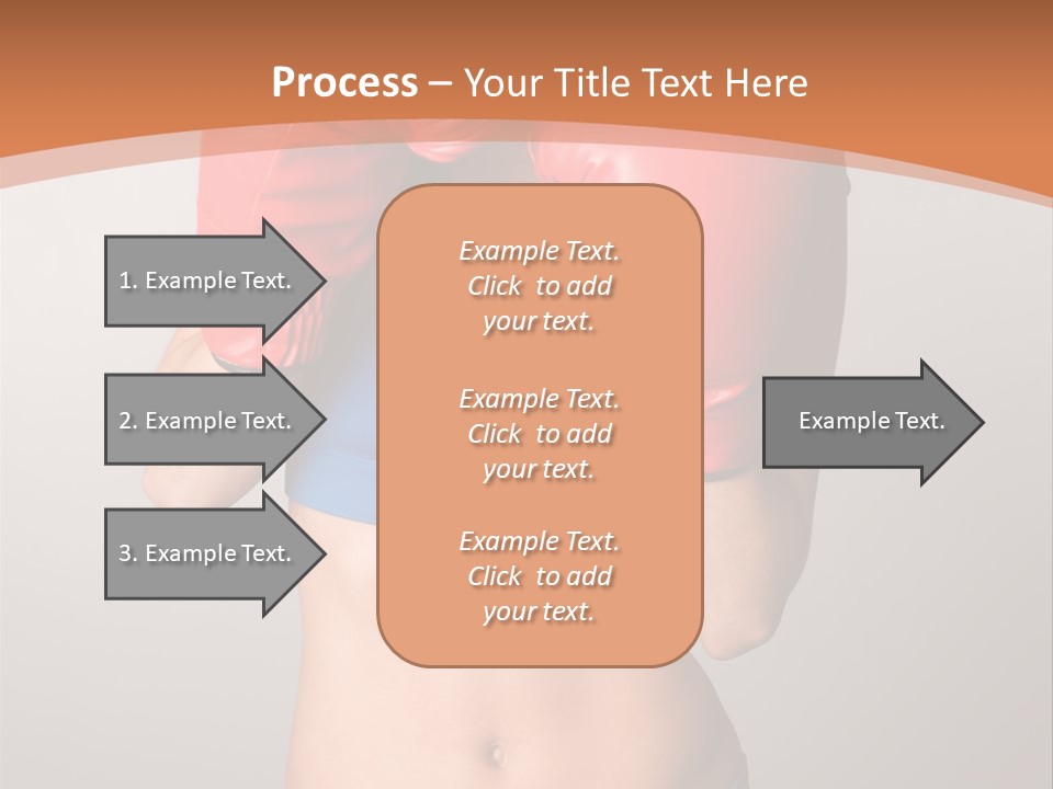 Pretty Exercising Gloves PowerPoint Template