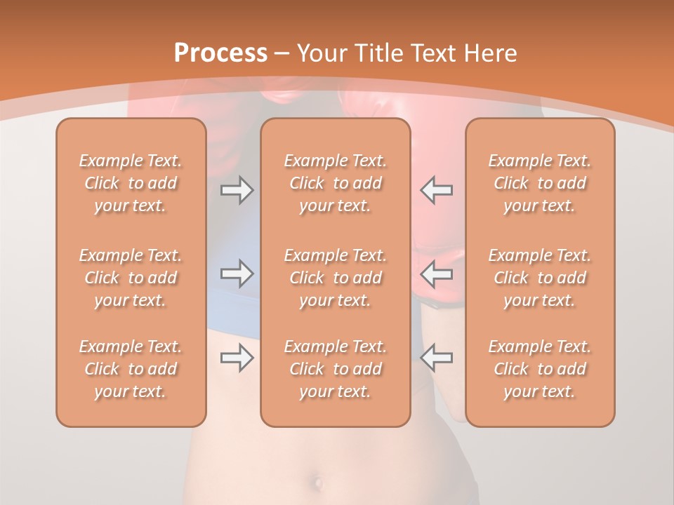 Pretty Exercising Gloves PowerPoint Template