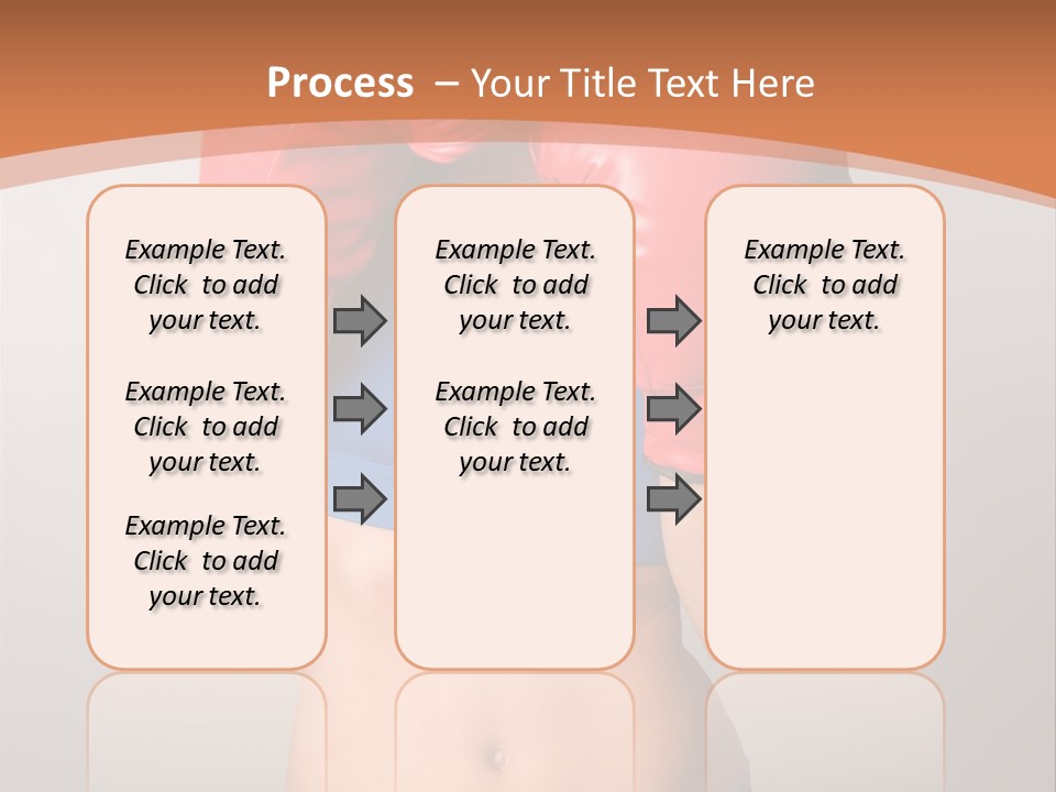 Pretty Exercising Gloves PowerPoint Template