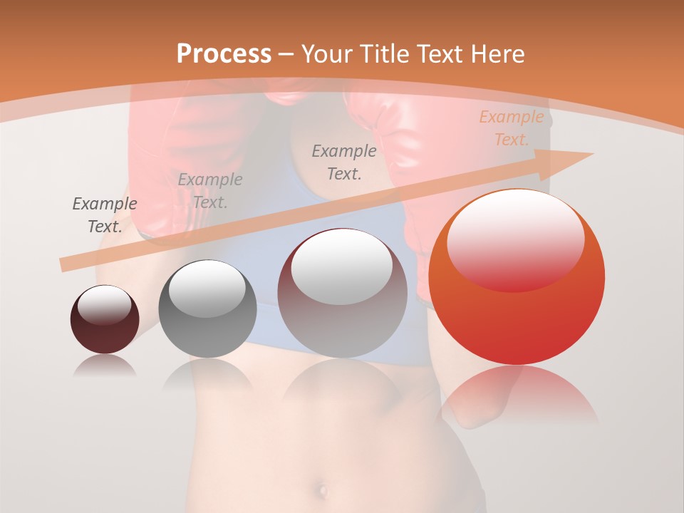 Pretty Exercising Gloves PowerPoint Template