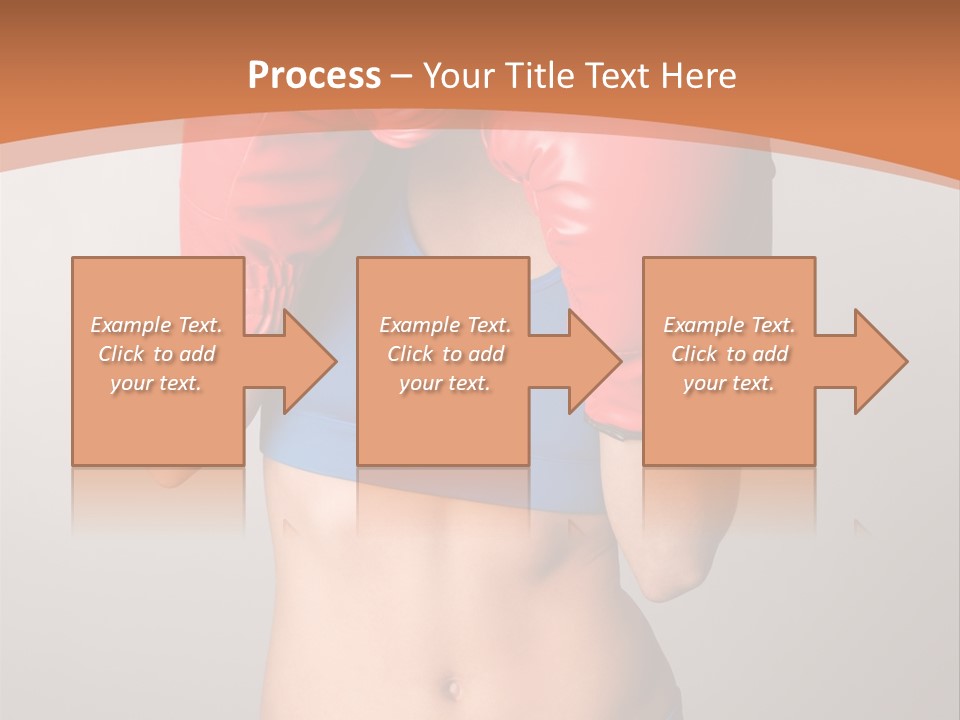 Pretty Exercising Gloves PowerPoint Template