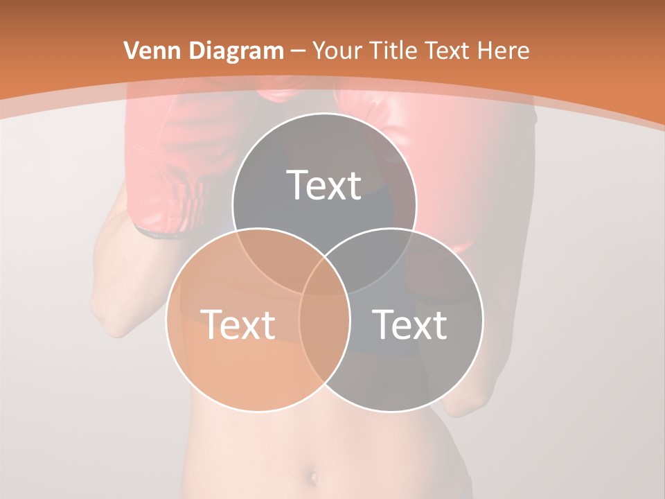 Pretty Exercising Gloves PowerPoint Template